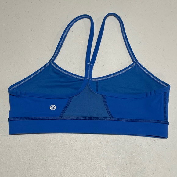Lululemon Athletica Flow Y Bra IV Beaming Blue Sz XXS Light Support Sports Bra - Picture 4 of 9